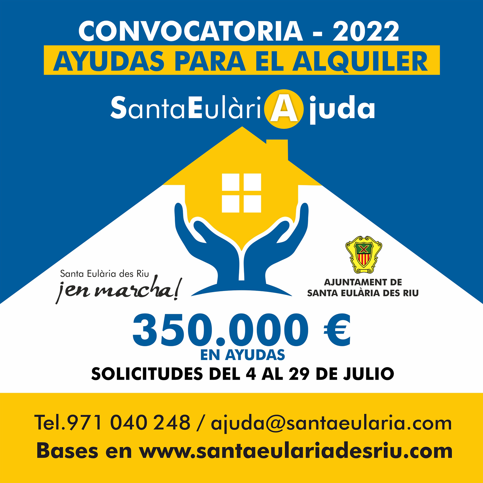 El Ayuntamiento destinará 350.000 euros en ayudas al alquiler, con especial atención a jóvenes y jubilados