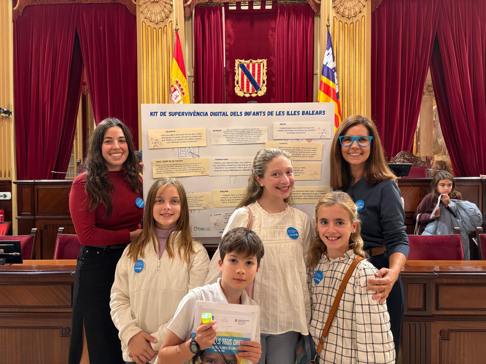 Els joves de Santa Eulària proposen solucions per a un ús segur de les xarxes socials en el XIV Parlament Infantil Balear