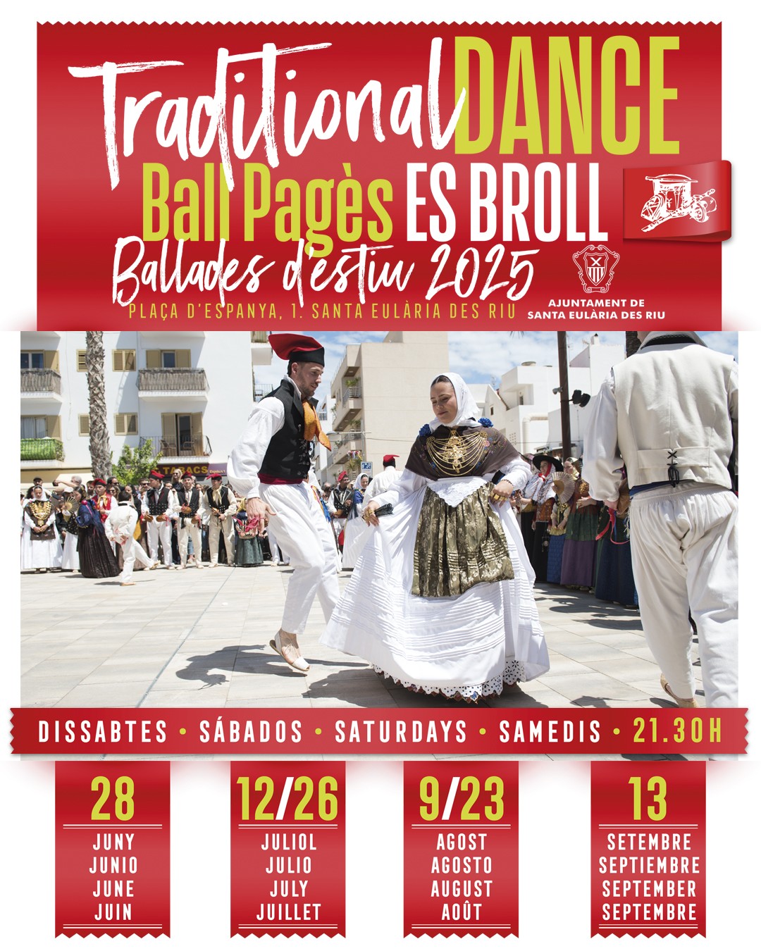 Santa Eulària acull les ‘Ballades d’Estiu’ per acostar el ball pagès a residents i visitants