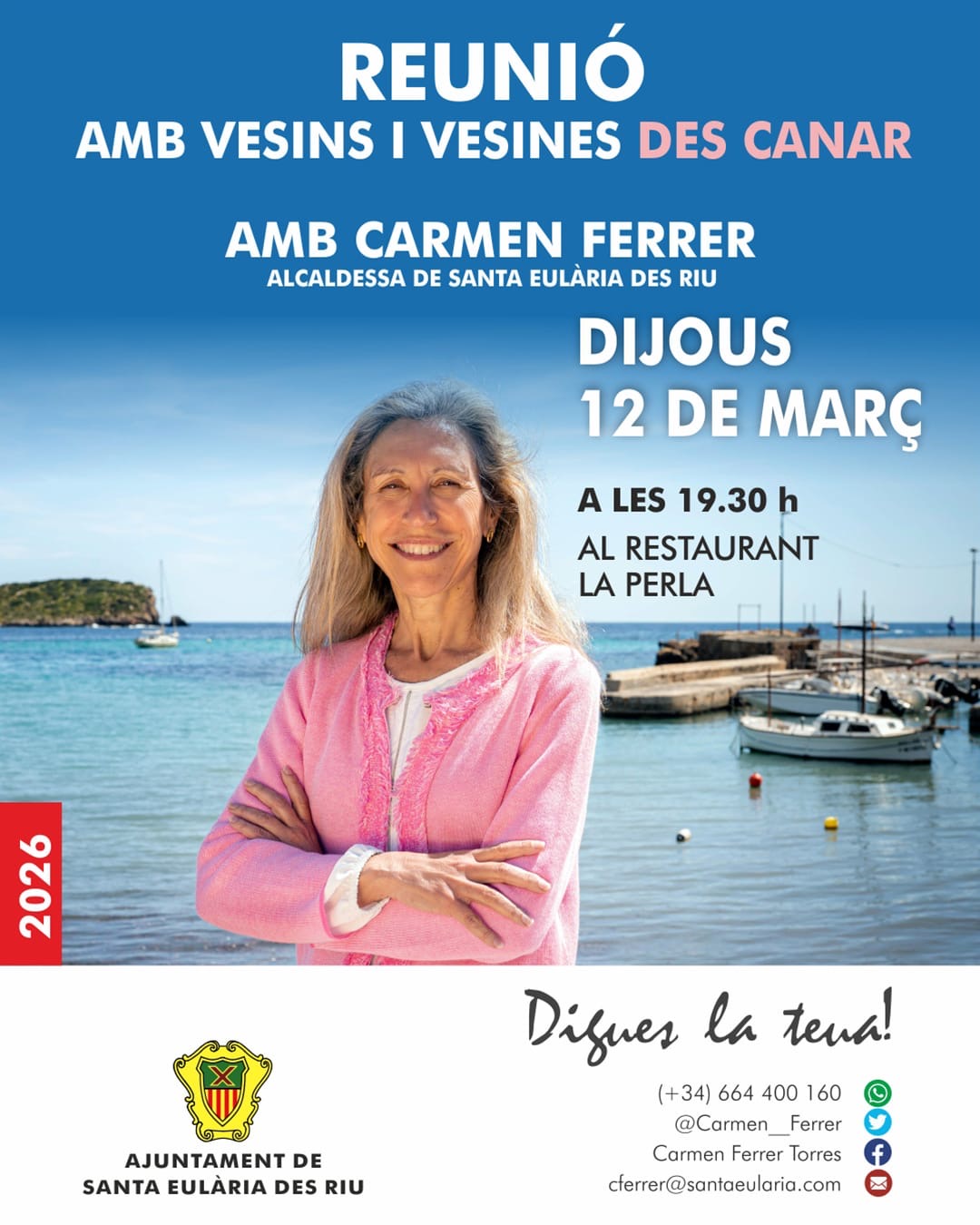 La iniciativa Digues la teua es trasllada a Es Canar aquest dijous 12 de març