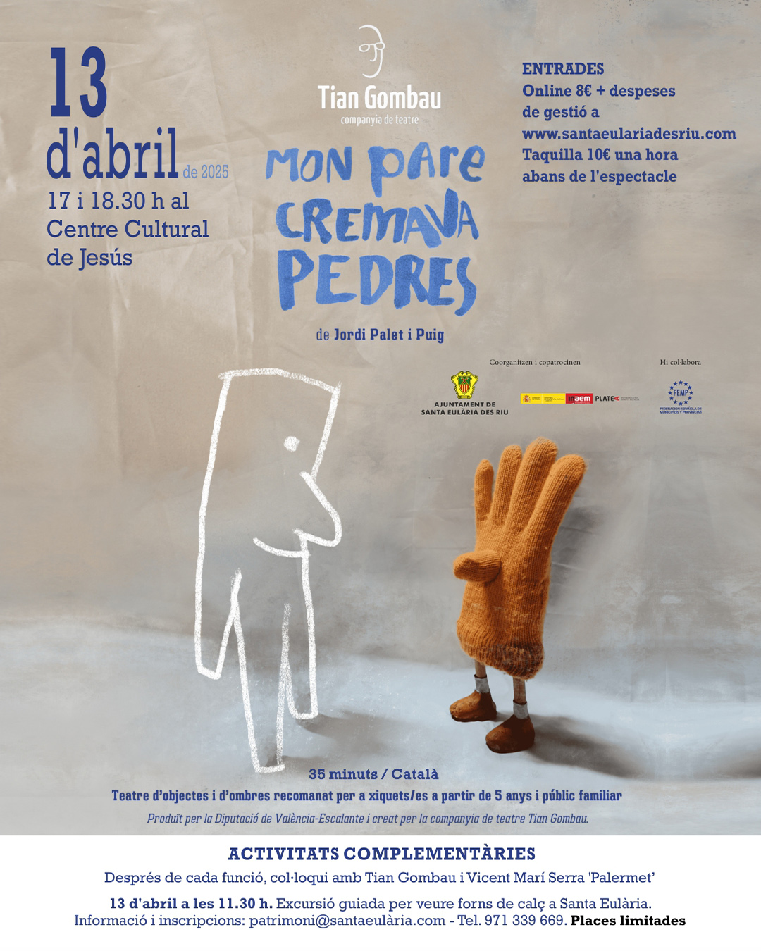 Teatre d'objectes i ombres per honrar la tradició i el patrimoni a Santa Eulària