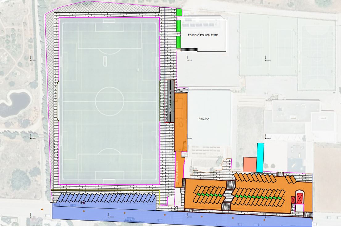 Santa Eulària adjudica les obres de millora de l'aparcament i accessibilitat i nova grada del camp de futbol de Santa Gertrudis