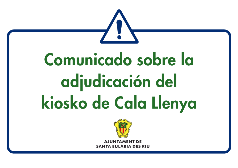 Comunicado sobre la adjudicación del kiosko de Cala Llenya
