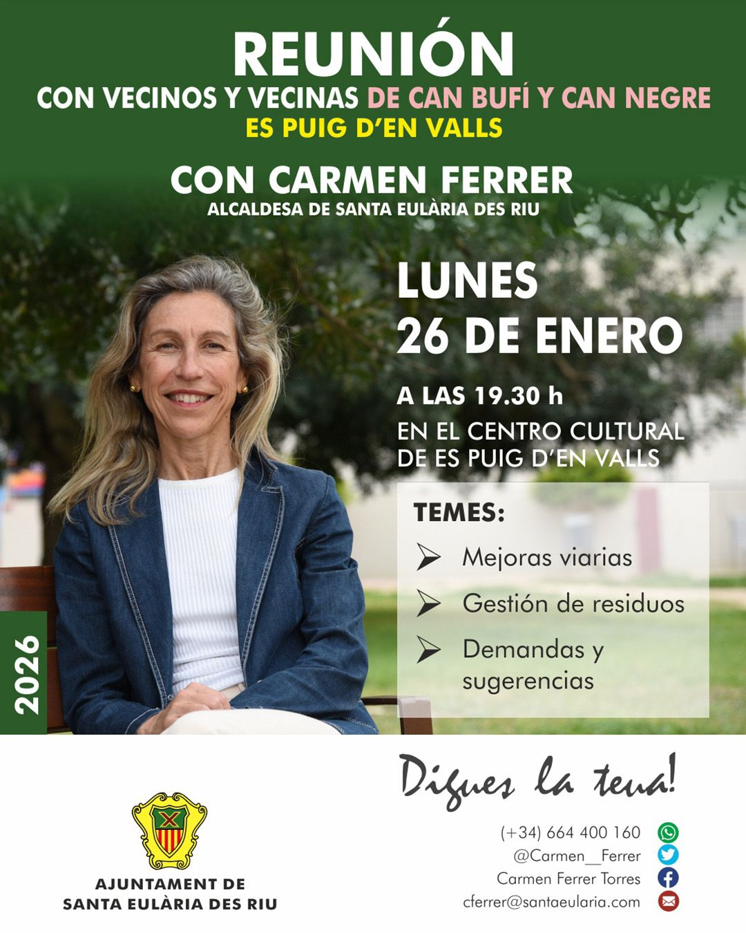 Vuelve la iniciativa ‘Digues la teua’ y la primera parada será en es Puig d’en Valls