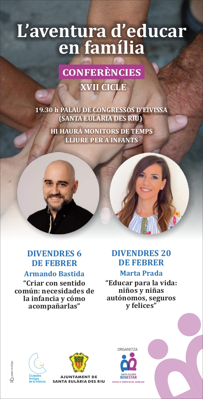 L'Aventura d'Educar en Família reuneix a Armando Bastida i Marta Prada en la seua XVII edició