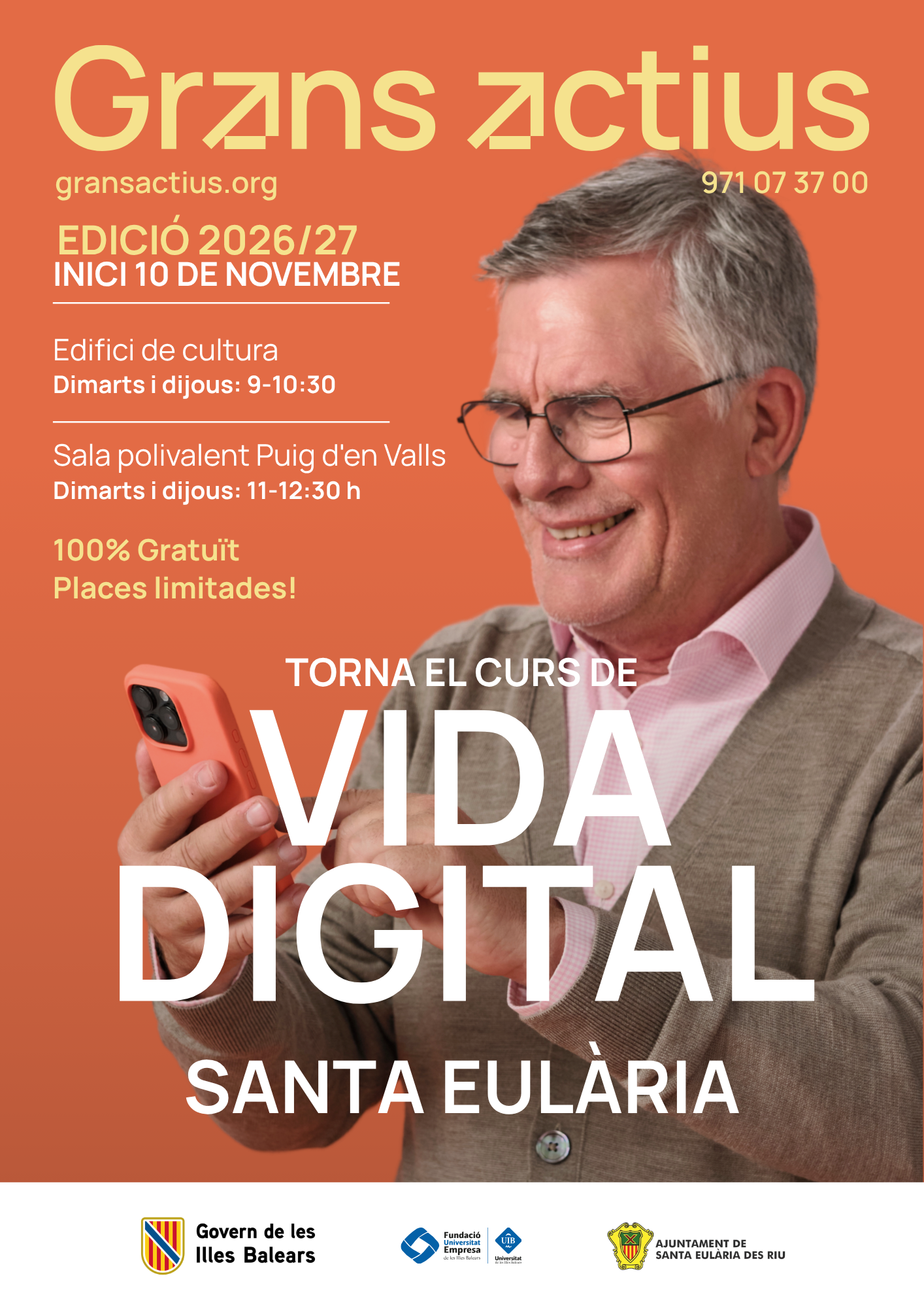 Santa Eulària acoge una nueva edición de Grans Actius, el programa gratuito de formación digital para mayores
