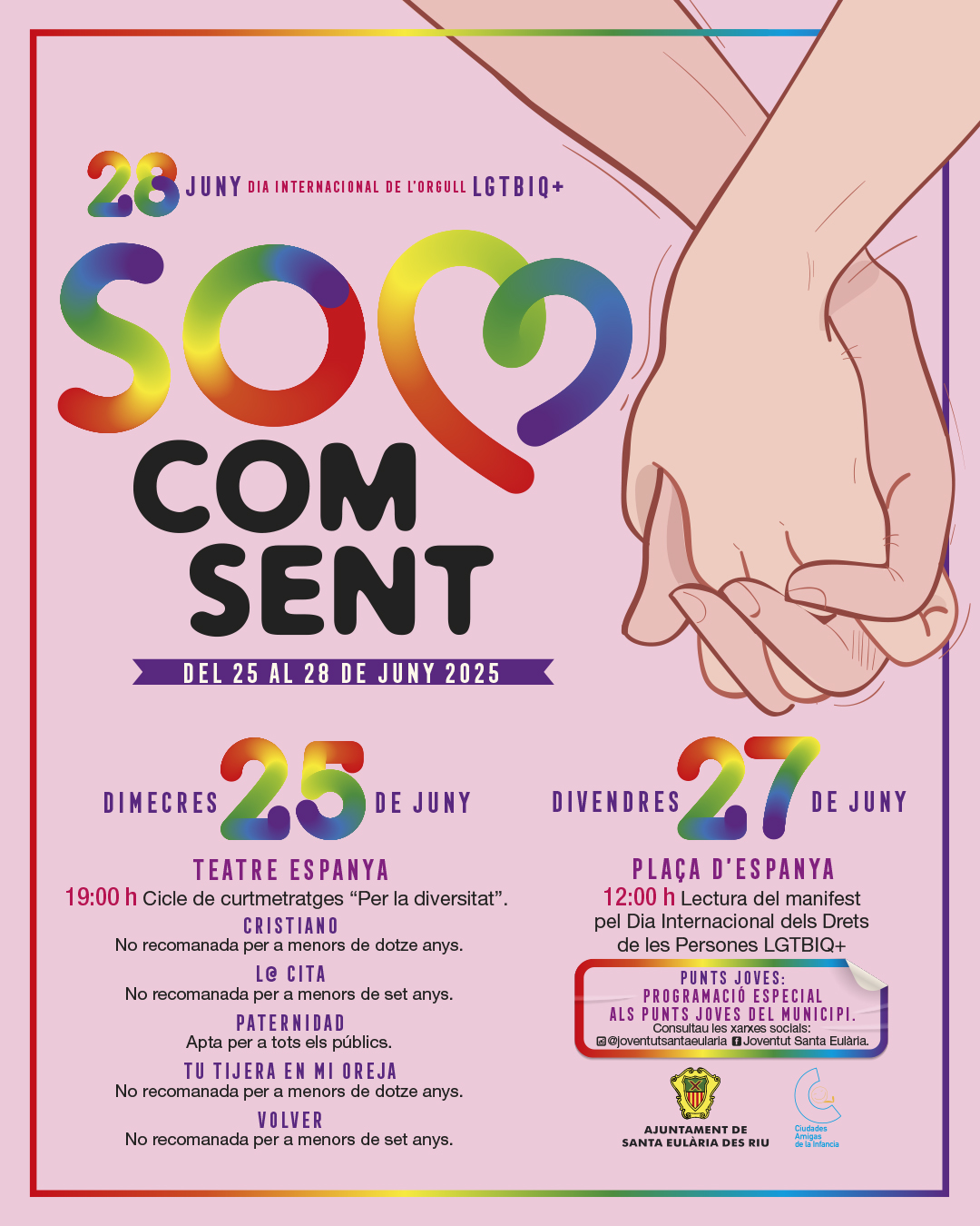 Santa Eulària des Riu celebra el Dia de l'Orgull LGTBIQ+ amb activitats de sensibilització i promoció de la diversitat