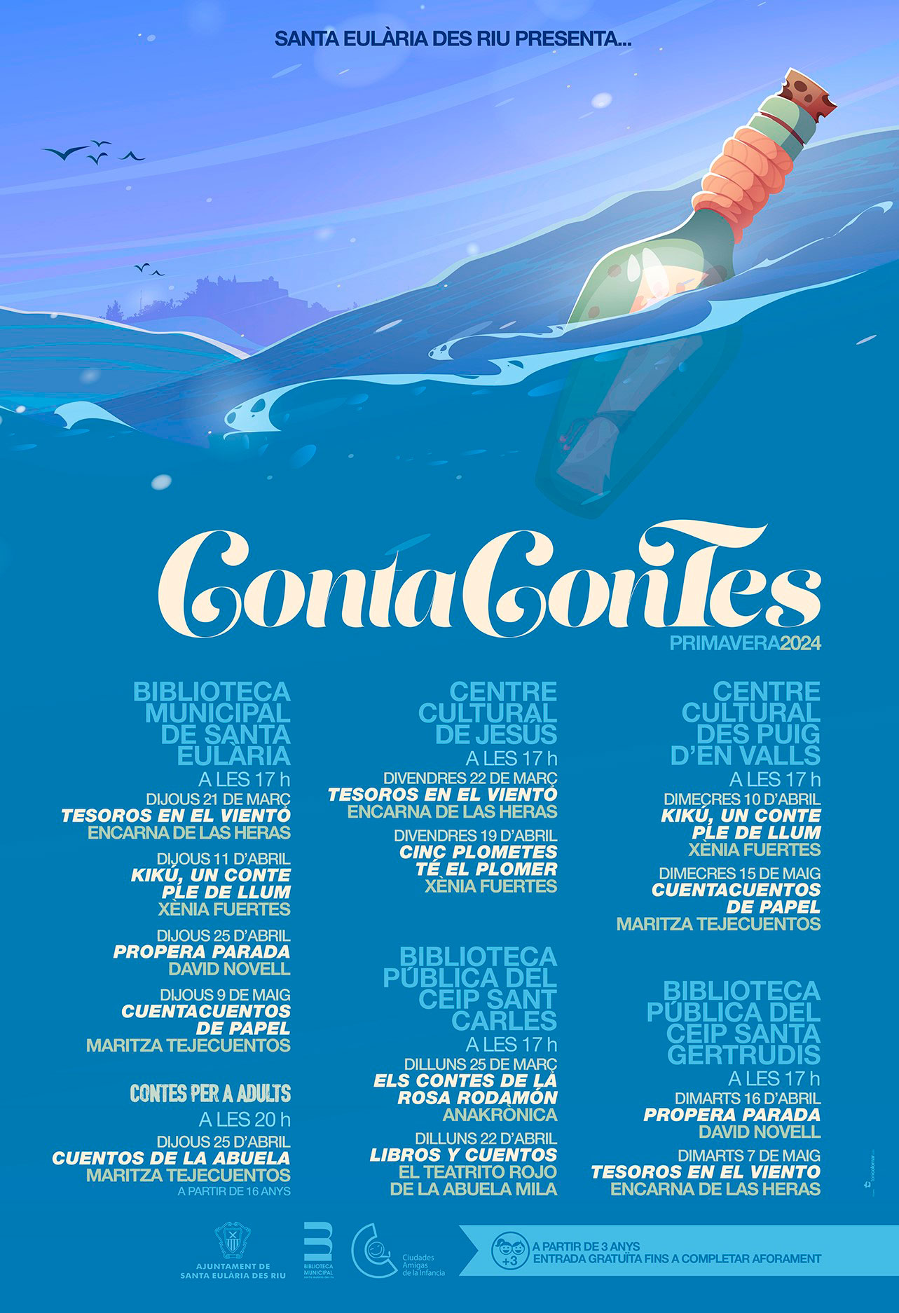 Una dotzena de cites amb la imaginació amb el programa de Contes de Primavera de la Biblioteca Municipal