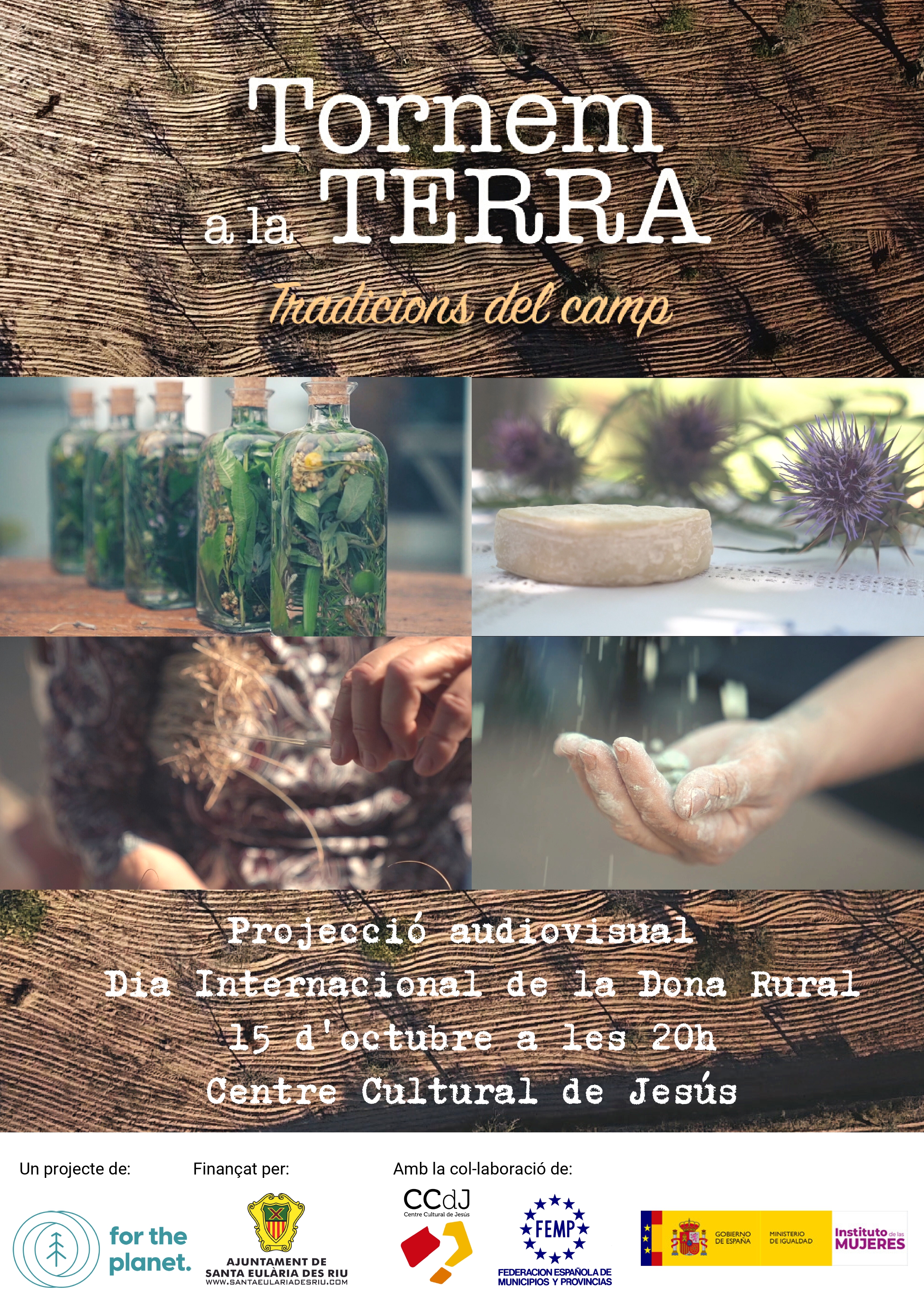 Jesús acull una projecció de micro documentals sobre activitats tradicionals eivissenques dins del Dia de la Dona Rural