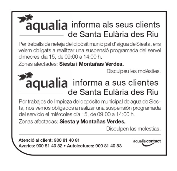 corte de agua