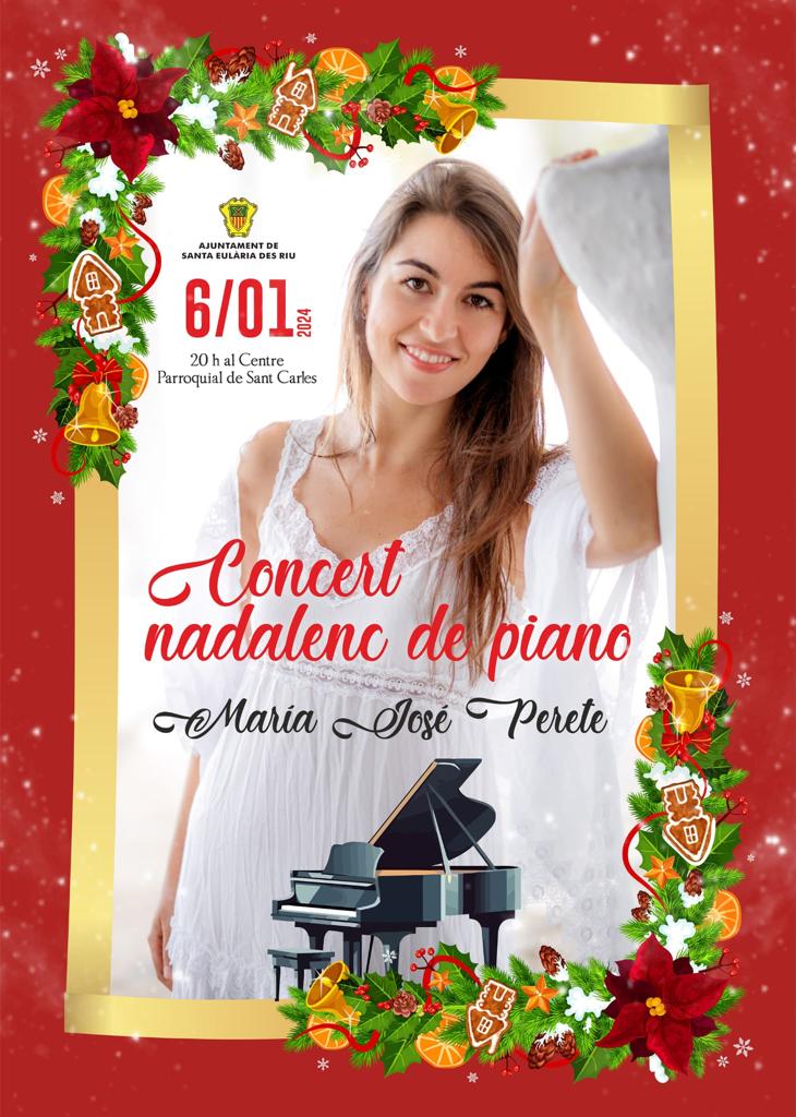 Concierto navideño de piano de María José Perete en Sant Carles