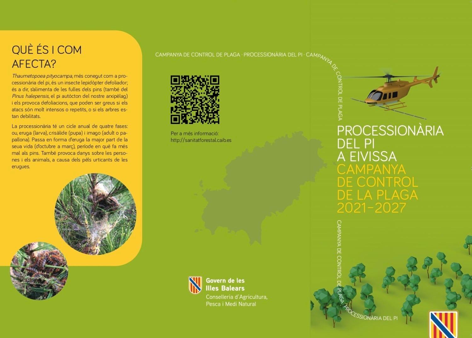 La lluita contra l'eruga que afebleix els pins i que pot causar greus danys a nens i gossos usarà ruixats amb helicòpter sense efecte sobre les persones
