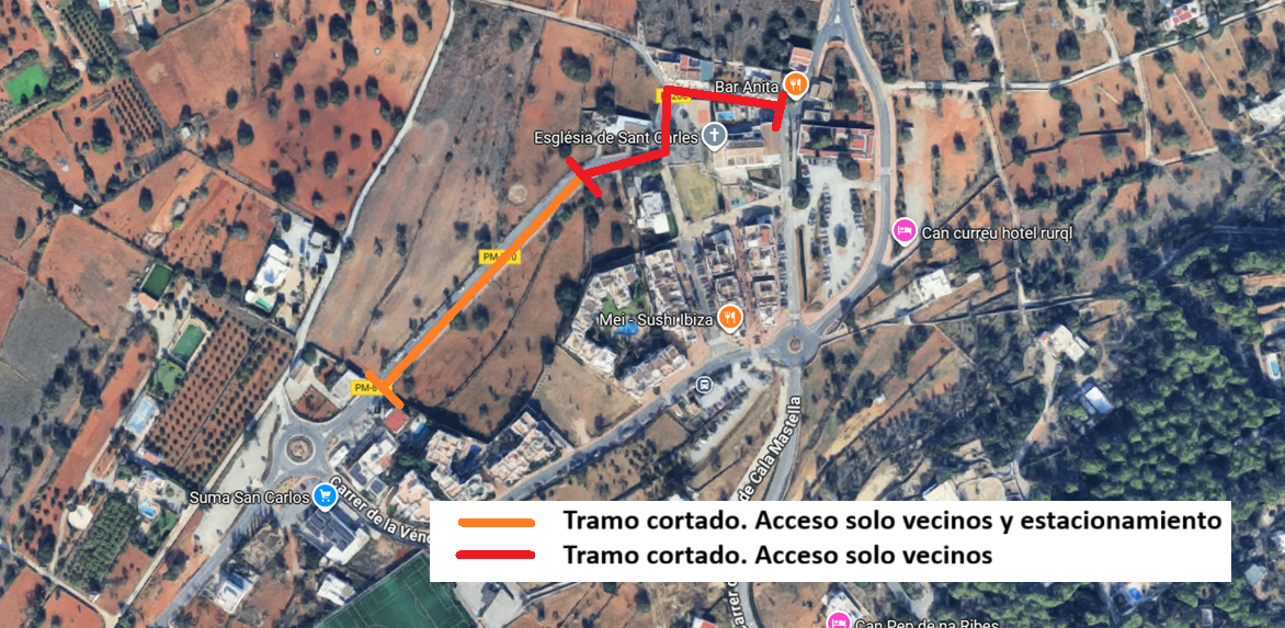 Arrancan los trabajos de peatonalización de Sant Carles de Peralta
