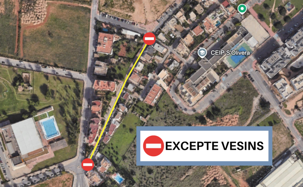 Inici de les obres a la Avenida Ibiza a la localitat de Puig d'en Valls