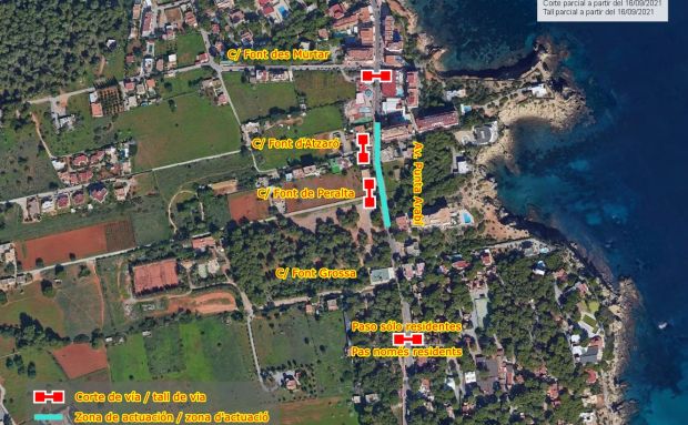 Una obra d'urgència obligarà tallar el trànsit a l'avinguda Punta Arabí diversos dies a partir de dijous
