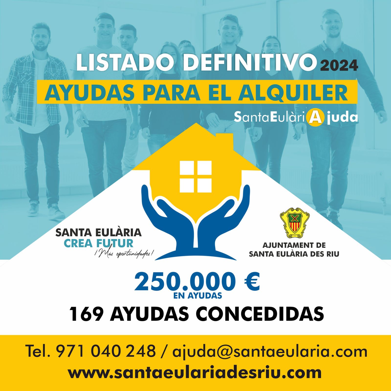 Santa Eulària des Riu abona 250.000 euros a 169 familias para las ayudas al alquiler de 2024