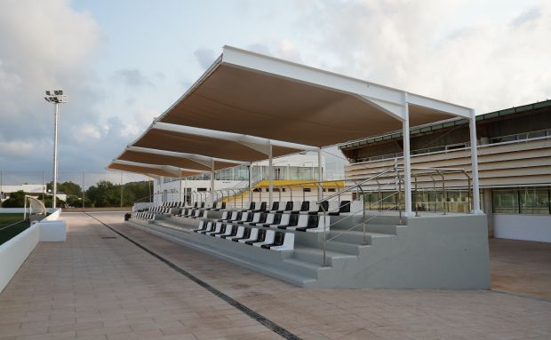 Finalitzen les obres de millora del complex esportiu de Santa Gertrudis
