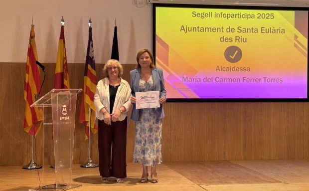 Santa Eulària aconsegueix un 10 en transparència i torna a obtenir el Segell Infoparticipa