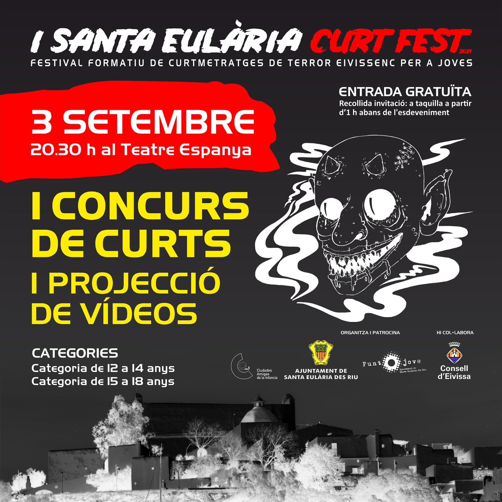 'El espejo', 'Silencio' y 'Caso Morna', primers guanyadors del festival Curt Fest de curtmetratges de terror realitzats amb mòbil per joves