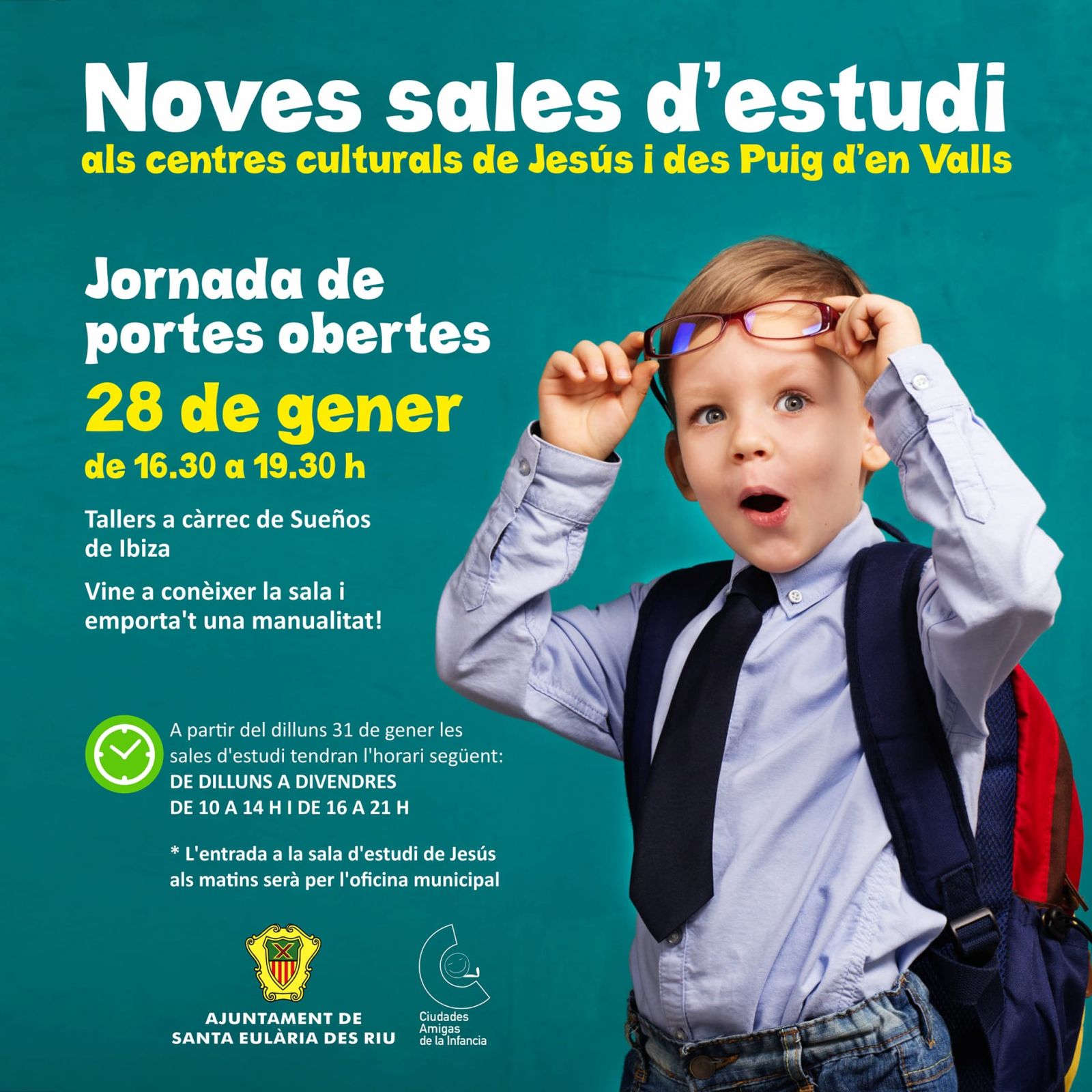 Jornada de Portes Obertes per donar a conèixer la nova sala d'estudi des Puig d'en Valls i la ja existent de Jesús