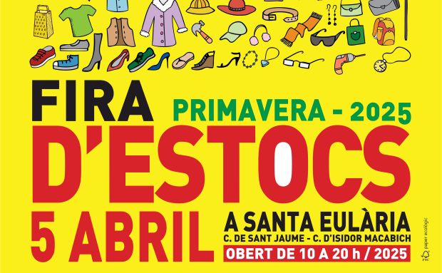 La XVI Fira d’Estocs de primavera arriba a Santa Eulària amb música, activitats i multitud d'ofertes