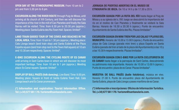 Santa Eulària des Riu organiza una excursión guiada con e-bike dentro de los actos del Día del Turista de este jueves