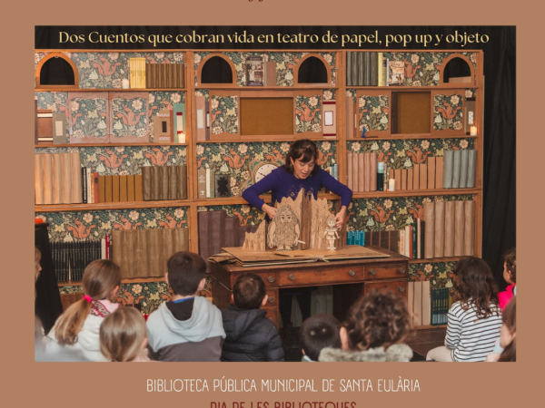 La Biblioteca Municipal de Santa Eulària celebra el Dia de les Biblioteques amb un espectacle de contes teatralitzats