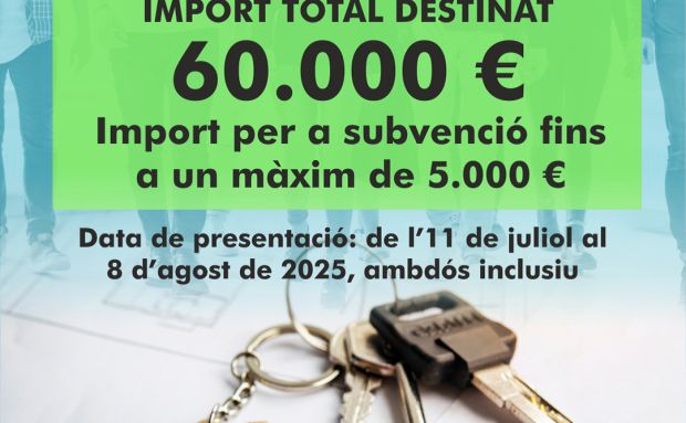 L'Ajuntament de Santa Eulària des Riu ofereix ajudes de fins a 5.000 euros per a alleujar les despeses derivades de la compra del primer habitatge