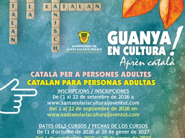Santa Eulària des Riu obre una nova convocatòria de cursos de català per a adults per al període d'octubre a gener de 2027