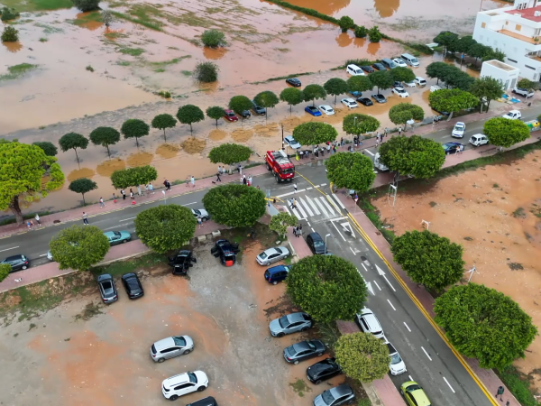 ‘Adam’ deixa inundacions en habitatges, arbres caiguts i talls de carreteres a Santa Eulària