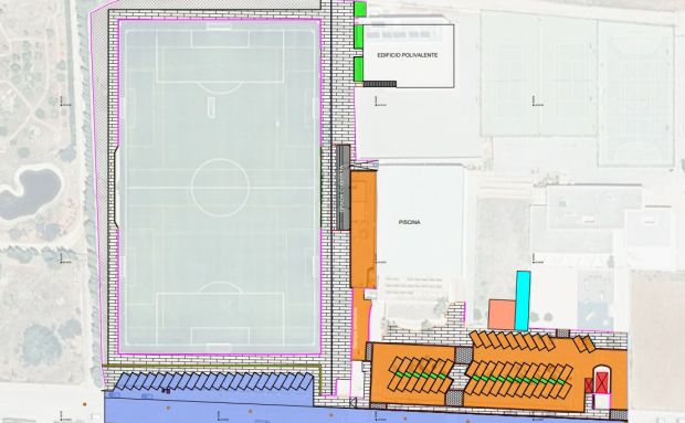 Santa Eulària adjudica les obres de millora de l'aparcament i accessibilitat i nova grada del camp de futbol de Santa Gertrudis