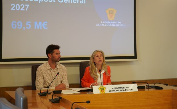 El Ayuntamiento de Santa Eulària presenta un presupuesto de 69,5 millones de euros para 2027