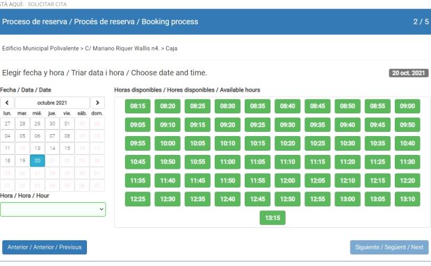 Un cuarto de las citas previas del Ayuntamiento de Santa Eulària des Riu ya se han pedido telemáticamente en el último año