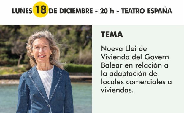 Digues la Teua en Santa Eulària el 18 de diciembre para explicar la posibilidad de reconvertir los locales comerciales a vivienda