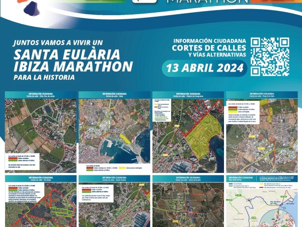 La disputa de la Santa Eulària Ibiza Marathon obliga a realitzar talls temporals de carrer aquest dissabte